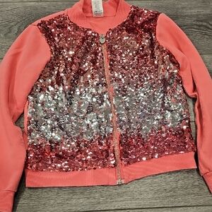 Pink and Silver Sequin Jacket